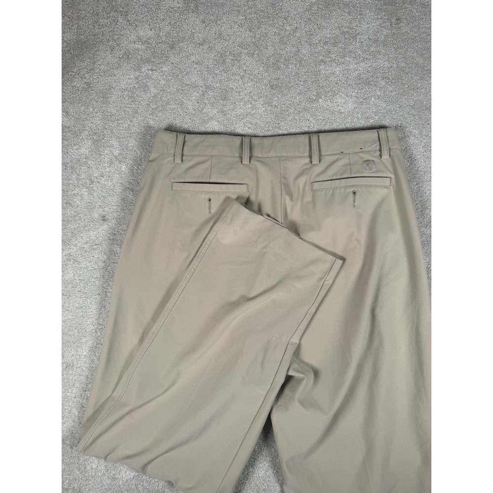 FootJoy Men's 34x30 Beige Straight‎ Leg Flat Front Chino Golf Pants FJ